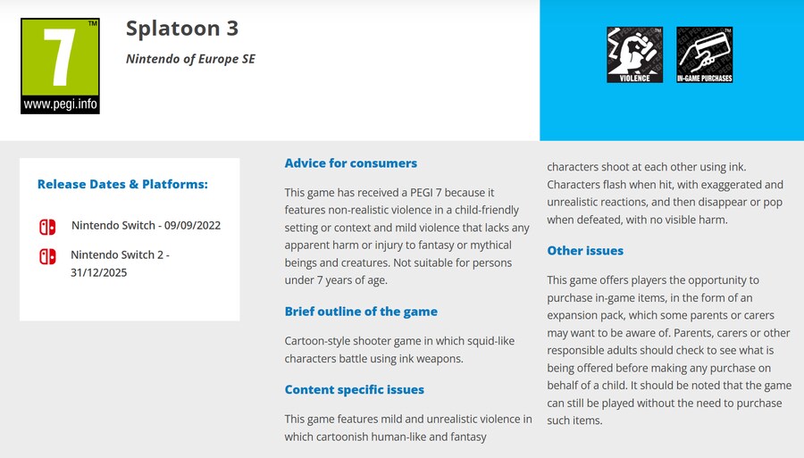 스플래툰 3 닌텐도 스위치 2 버전이 유럽에서 등급 분류를 받은것으로 확인_1.png