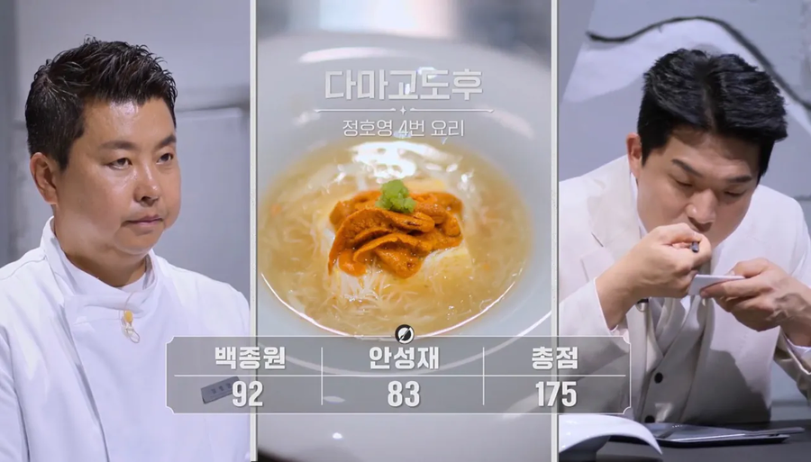 흑백 스포) 안성재 점수로만 보는 11화 음식 순위_9.webp