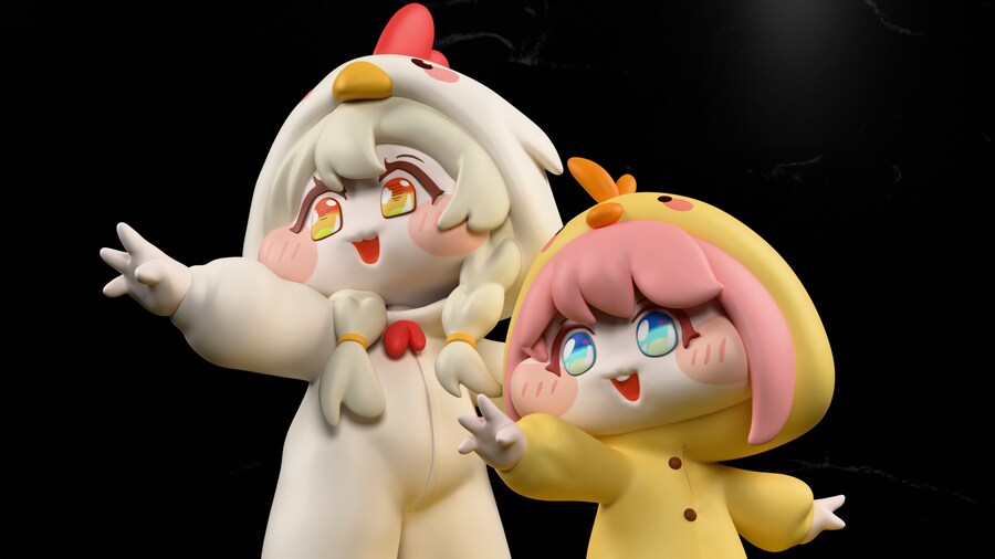 트릭컬) 3d 보는 스피키와 크레페_6.png