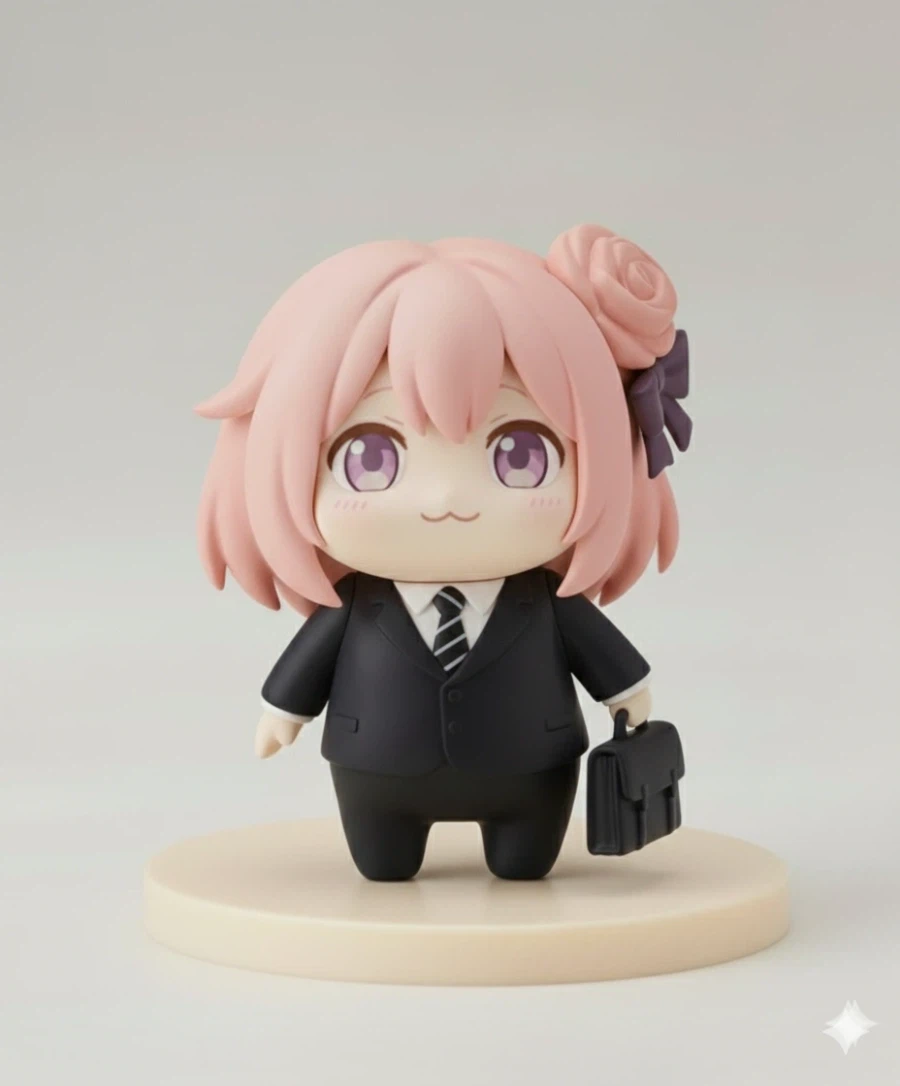 AI) 양복을 입히자 똑똑해 보이는 도로롱_1.webp