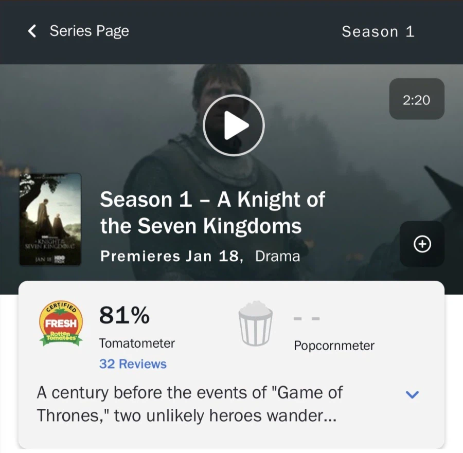 왕좌의 게임 스핀오프 '칠왕국의 기사' 시즌1 ign 리뷰_1.webp