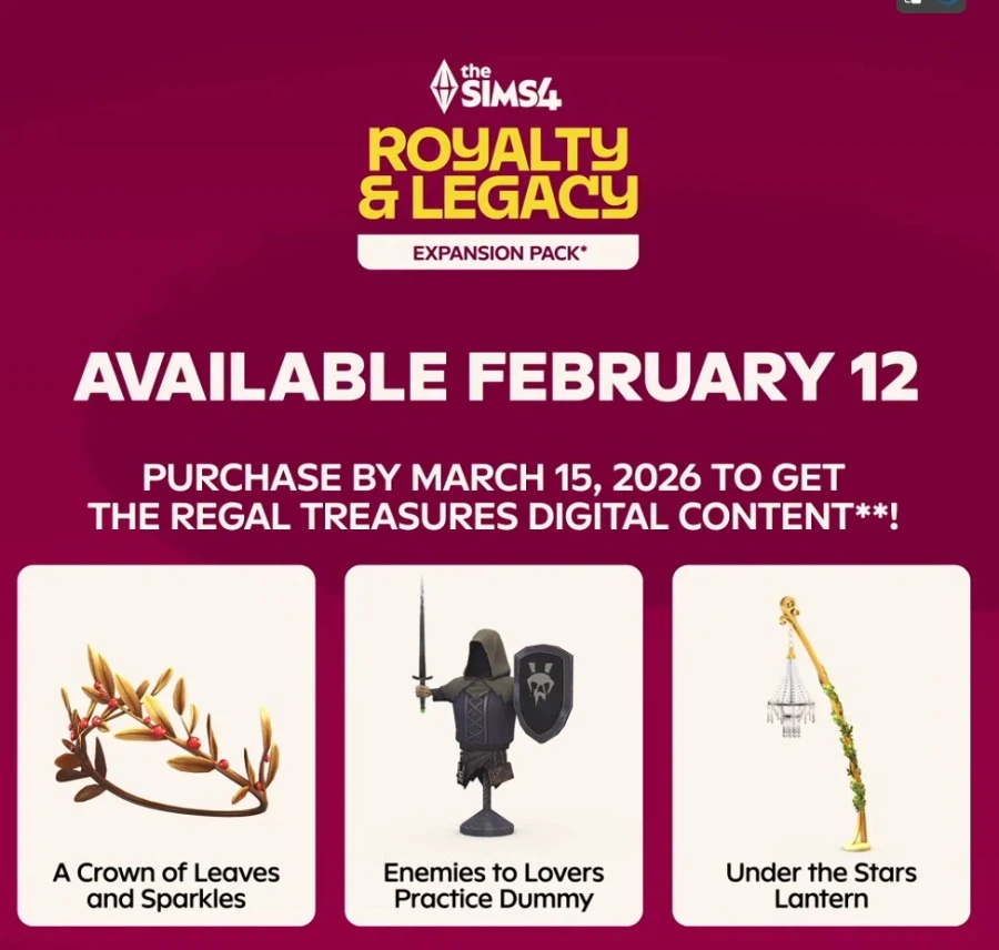 심즈 4: 왕실과 유산 트레일러_1.webp