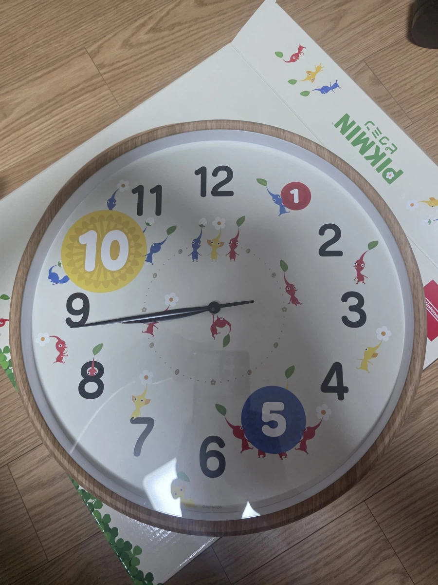 피크민 벽시계 배송왓습니다_2.webp