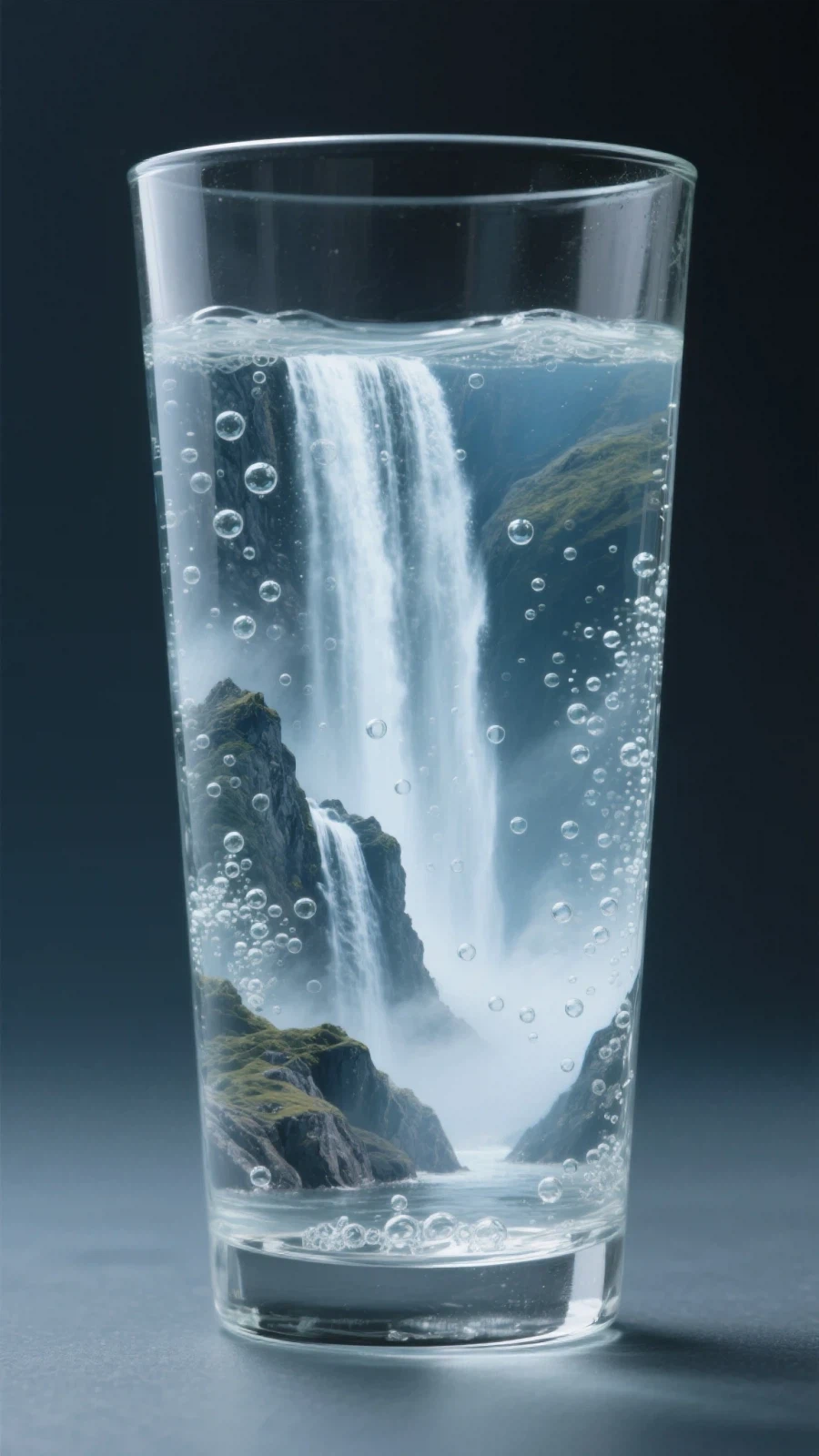 AI) 물컵에 물감을 떨어뜨려 만든 예술 컨셉_4.webp