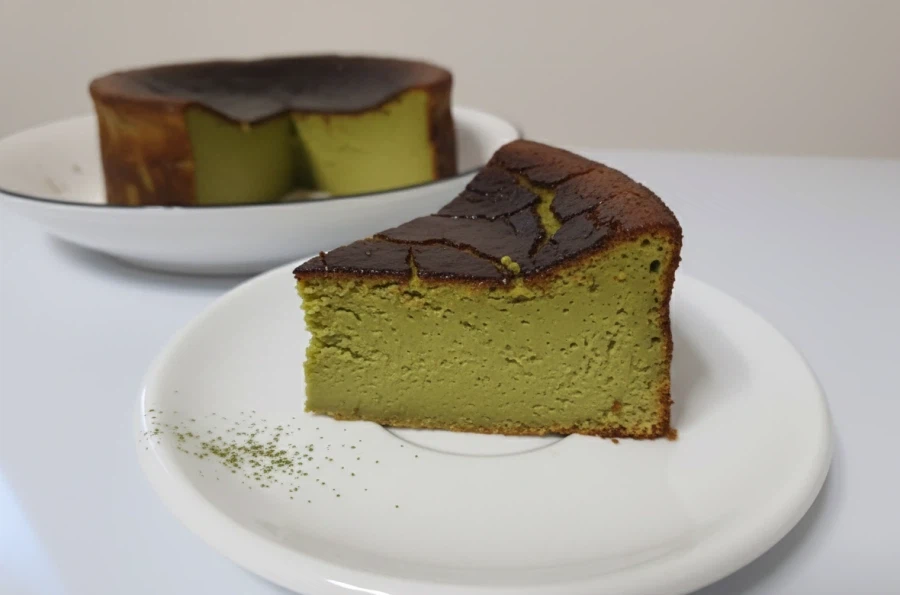 말차 바스크 치즈케이크를 구웠슴니다_1.webp