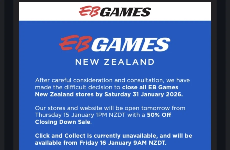 뉴질랜드 게임스토어 EB Games가 1월 말에 사업 종료_3.webp