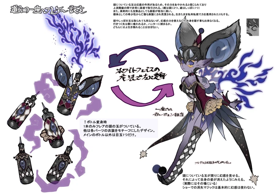 크라운 클랜 화이트페이스 & 플레어 설정화_2.webp