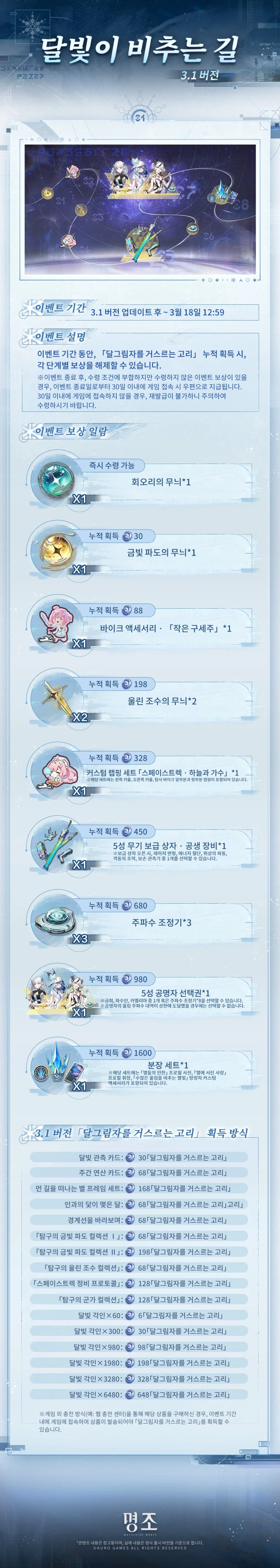 [명조] 3.1 버전 정보, 트레일러, 컴포즈 2차 콜라보 예고_9.webp