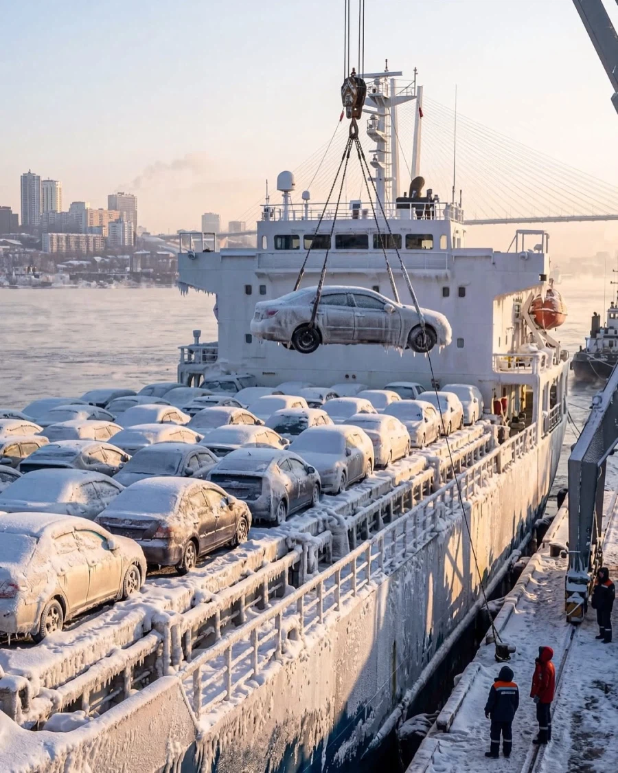 냉동고처럼 도착한 일본발 차량들.._6.webp