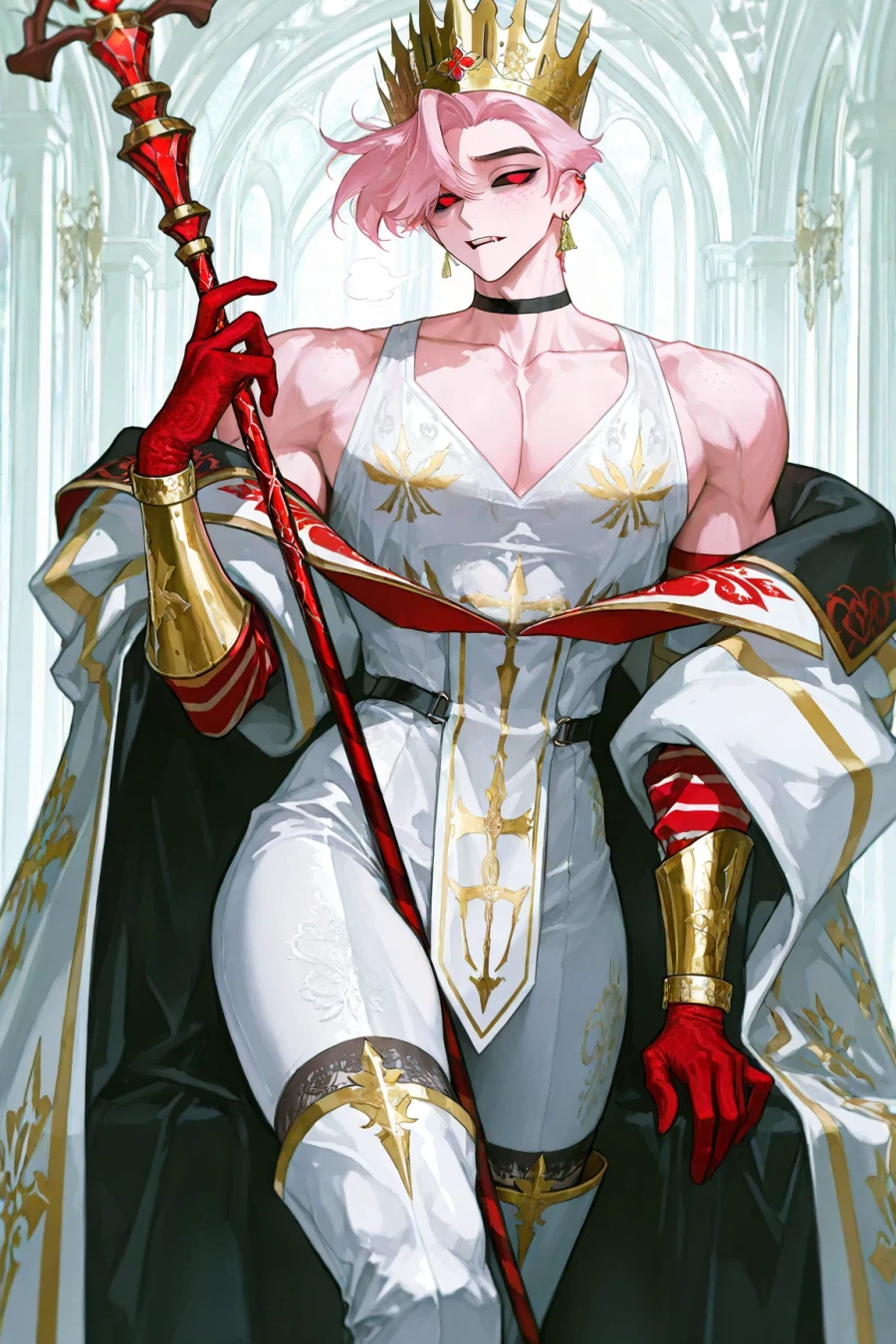 AI) 대략 이세계에서 환생해 법황이 된 엔젤 더스트 (해즈빈 호텔)_1.webp