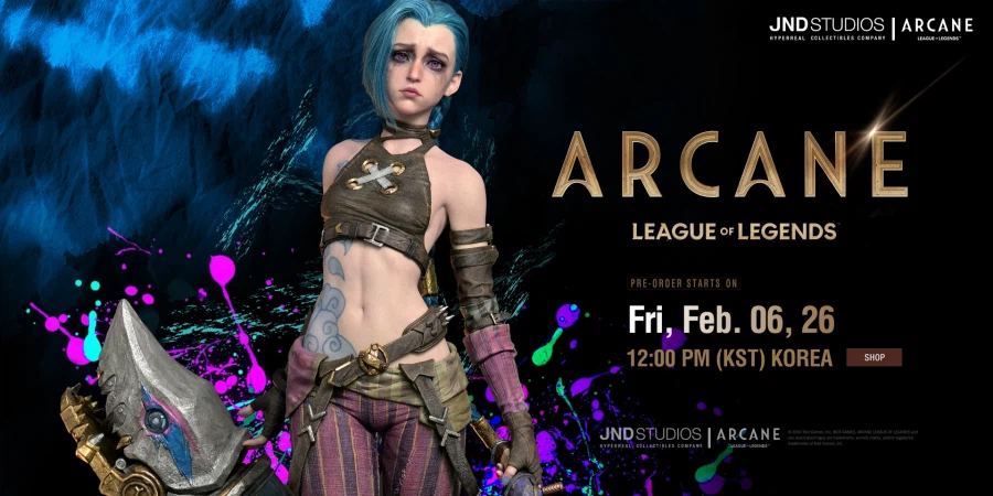 [JND스튜디오] 1/3 아케인: 리그 오브 레전드 - 징크스_1.webp