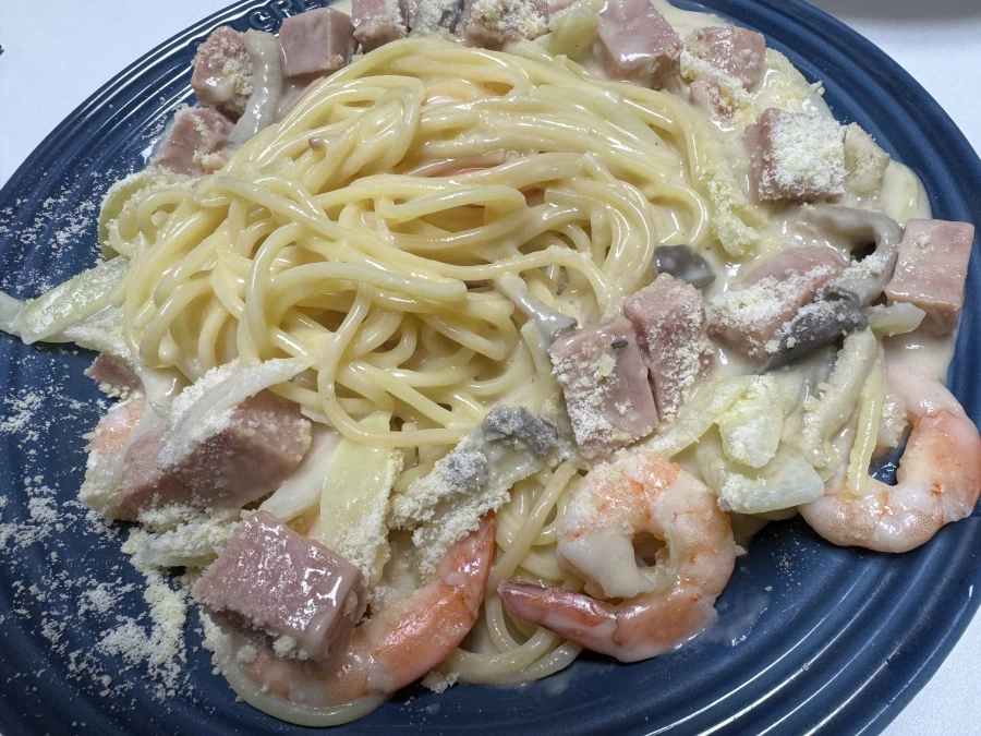 만들어 먹은 크림 파스타~~~_3.webp