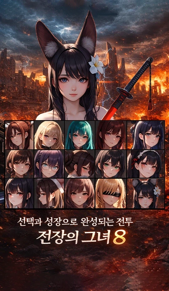 [자작앱] 청불게임, 전장의 그녀 8 (선물 코드 포함)을 출시하였습니다~!_2.webp