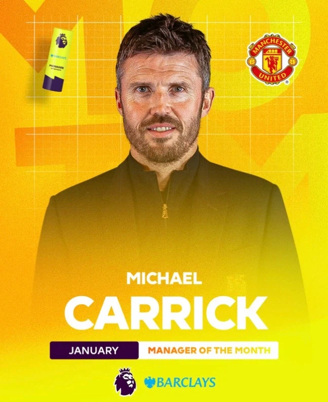 맨유 살린 캐릭이 해냈다, 맨시티와 아스널 꺾고 '1월 이달의 감독' 선정_1.webp