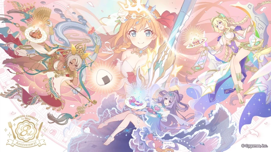 프리코네 R(日) 8주년 기념 일러스트_1.webp