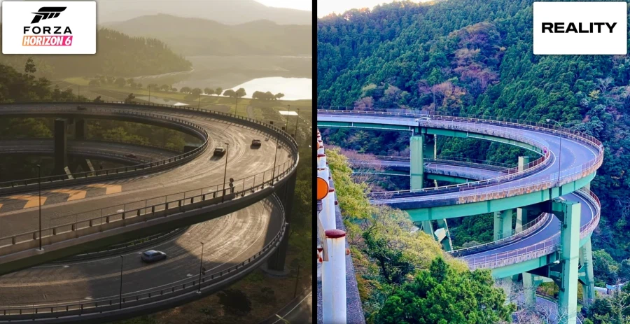 포르자 호라이즌 6 게임 / 실제 일본 비교_7.webp