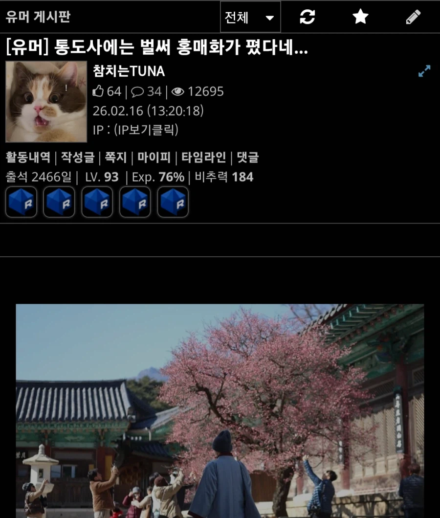 ㅊㄱㅌ) 날씨가 따뜻해져서 벌레들이 나오기 시작함_1.webp