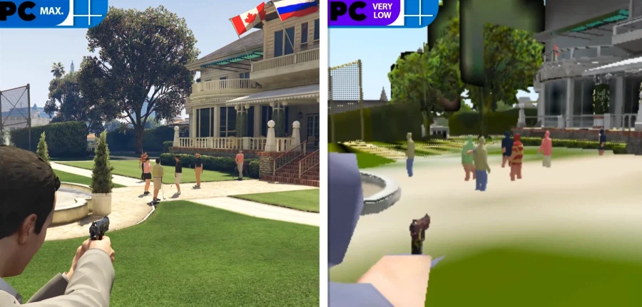 GTA 5 PC판 풀옵과 2.5gb 버젼 비교_8.webp