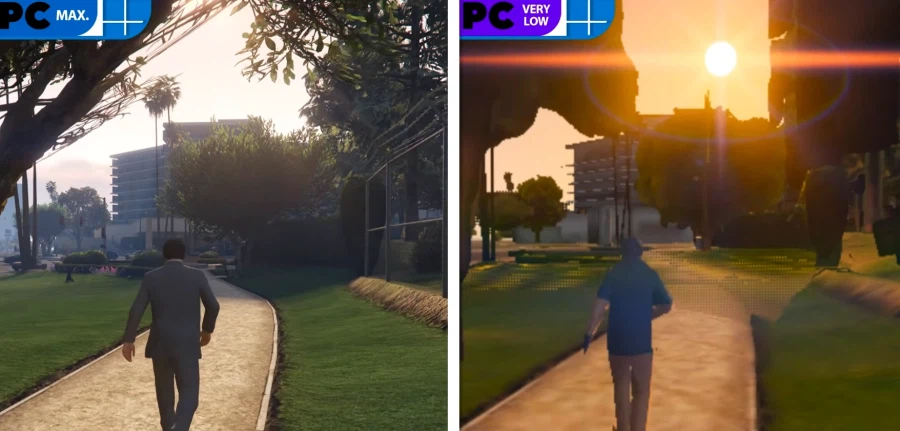 GTA 5 PC판 풀옵과 2.5gb 버젼 비교_9.webp