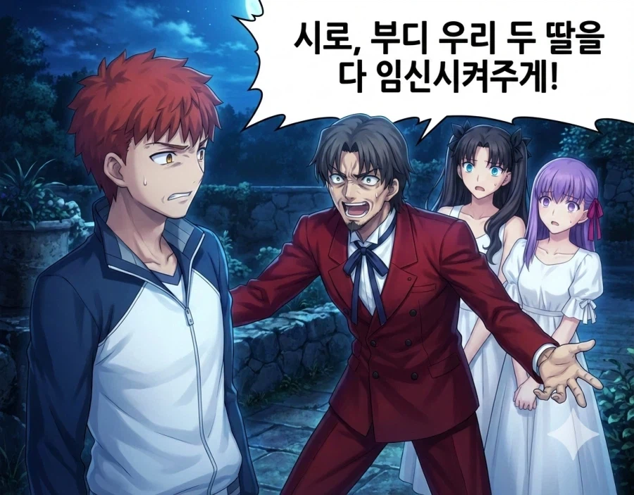 페이트)이래뵈도 딸들의 행복을 위해서 사위를 평가함.ai_1.webp