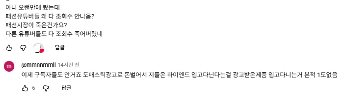 패션 유튜브 이건 꽤 뼈 때리는 댓글이네_1.webp