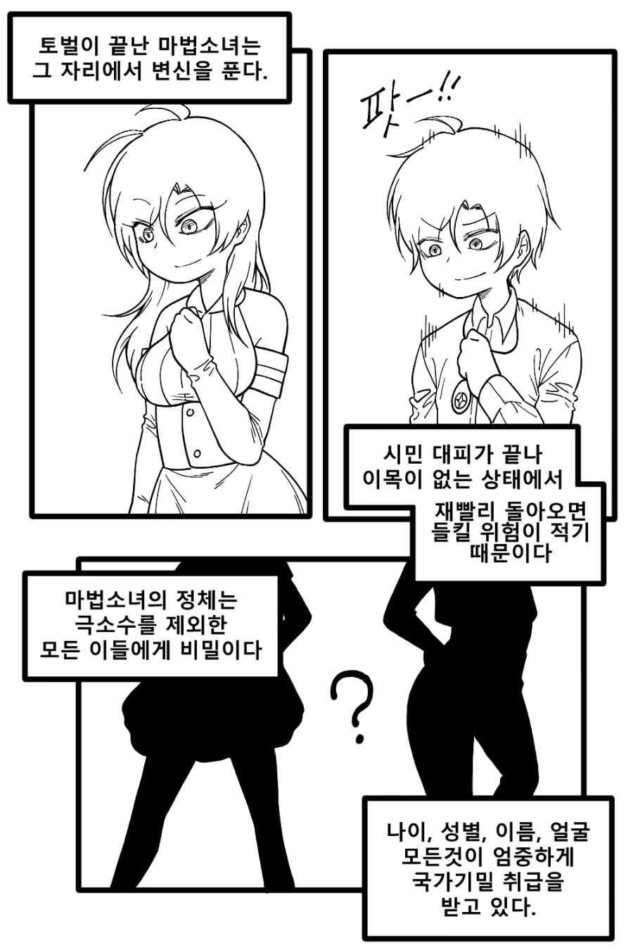 정체를 숨기는 마법소녀(?) Manhwa (약 스압)_5.webp