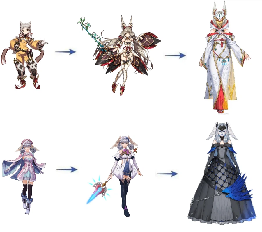 제노블) 스타팅 히로인 진화표_1.webp