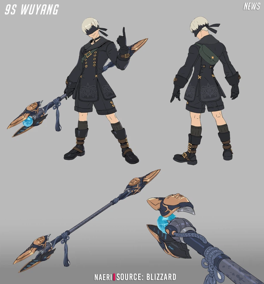 오버워치 x 니어: 오토마타 2B 키리코 공식 컨셉 공개_2.webp