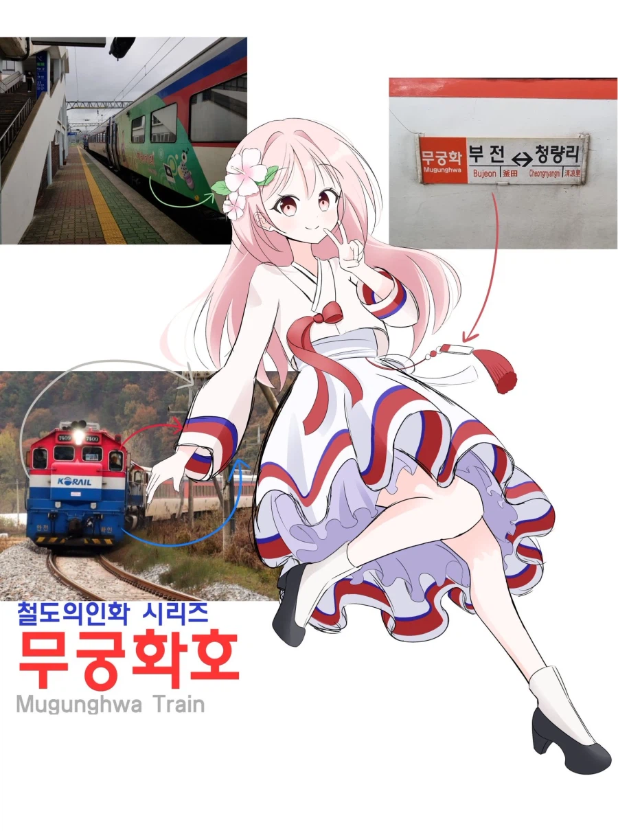 의인화) T.S빔을 맞은 무궁화호_1.webp