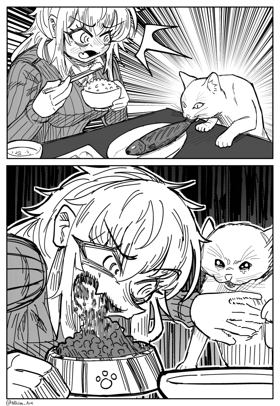 ㅈ냥이 밥상예절 교육하기_1.webp