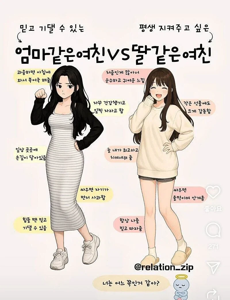 엄마 같은 여친 vs 딸 같은 여친_1.webp