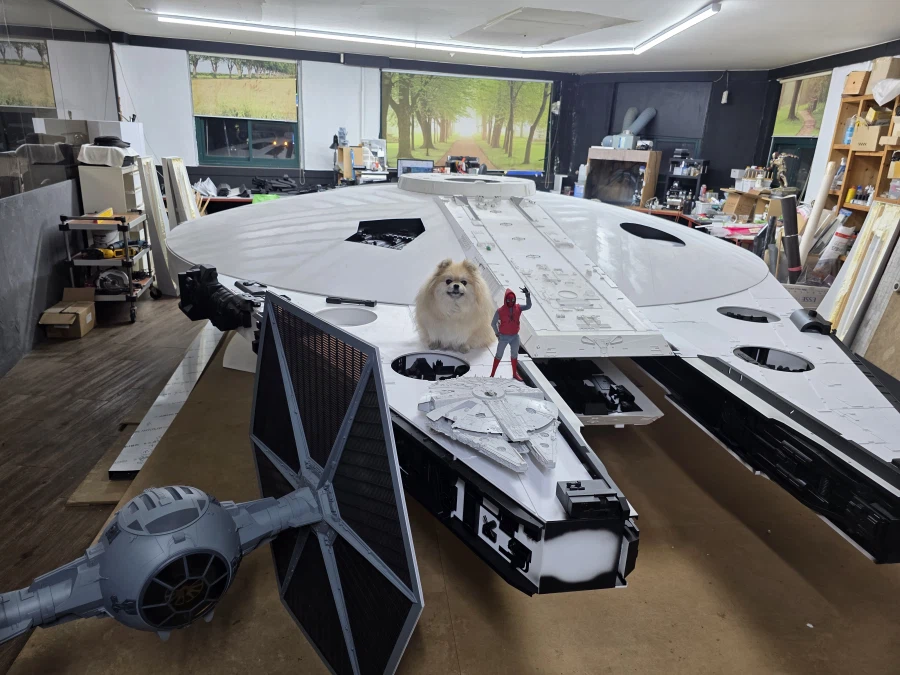 1/6 스케일 스타워즈 밀레니엄팔콘 핸드메이드 작업기 2부_11.webp