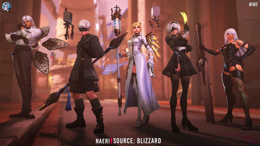 오버워치 x 니어: 오토마타 콜라보 인게임 스킨 공개_1.webp