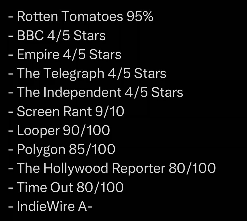 ‘프로젝트 헤일메리’ 주요 매체들 스코어 모음_1.webp