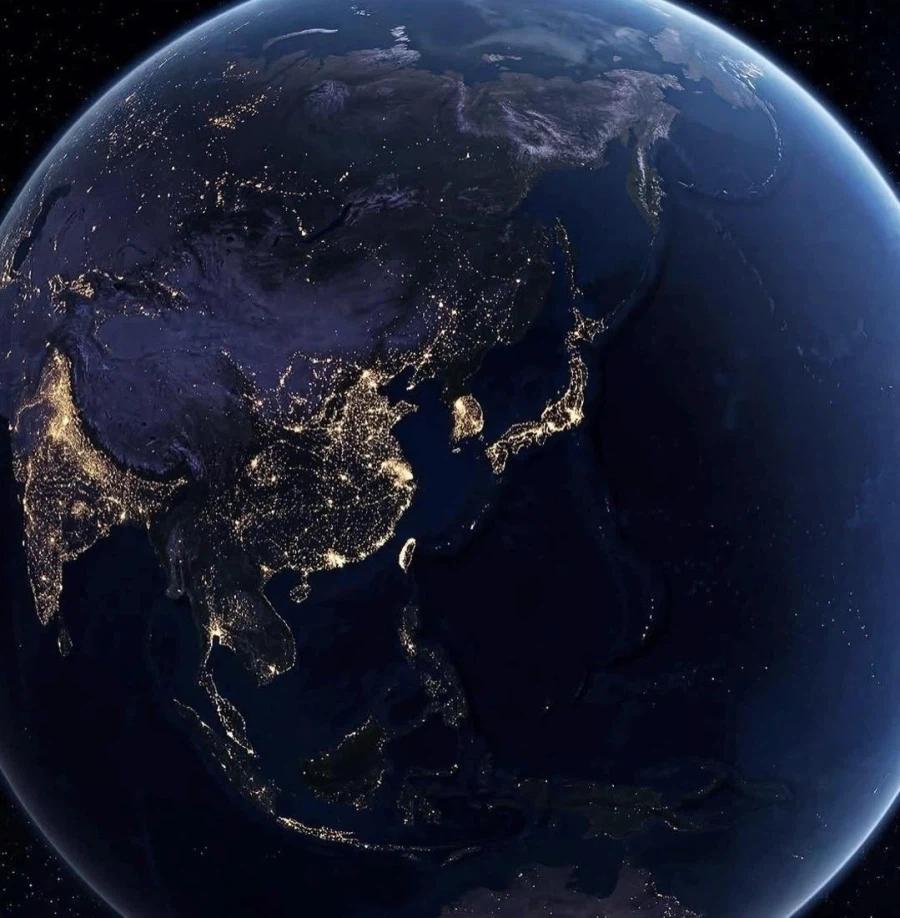 [지구] 위성으로 본 한국과 북한의 밤 풍경_1.webp