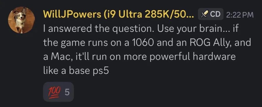 윌 파워스, 붉은사막 PS5 노말 성능에 대해 '뇌를 좀 써라' 일침_1.webp