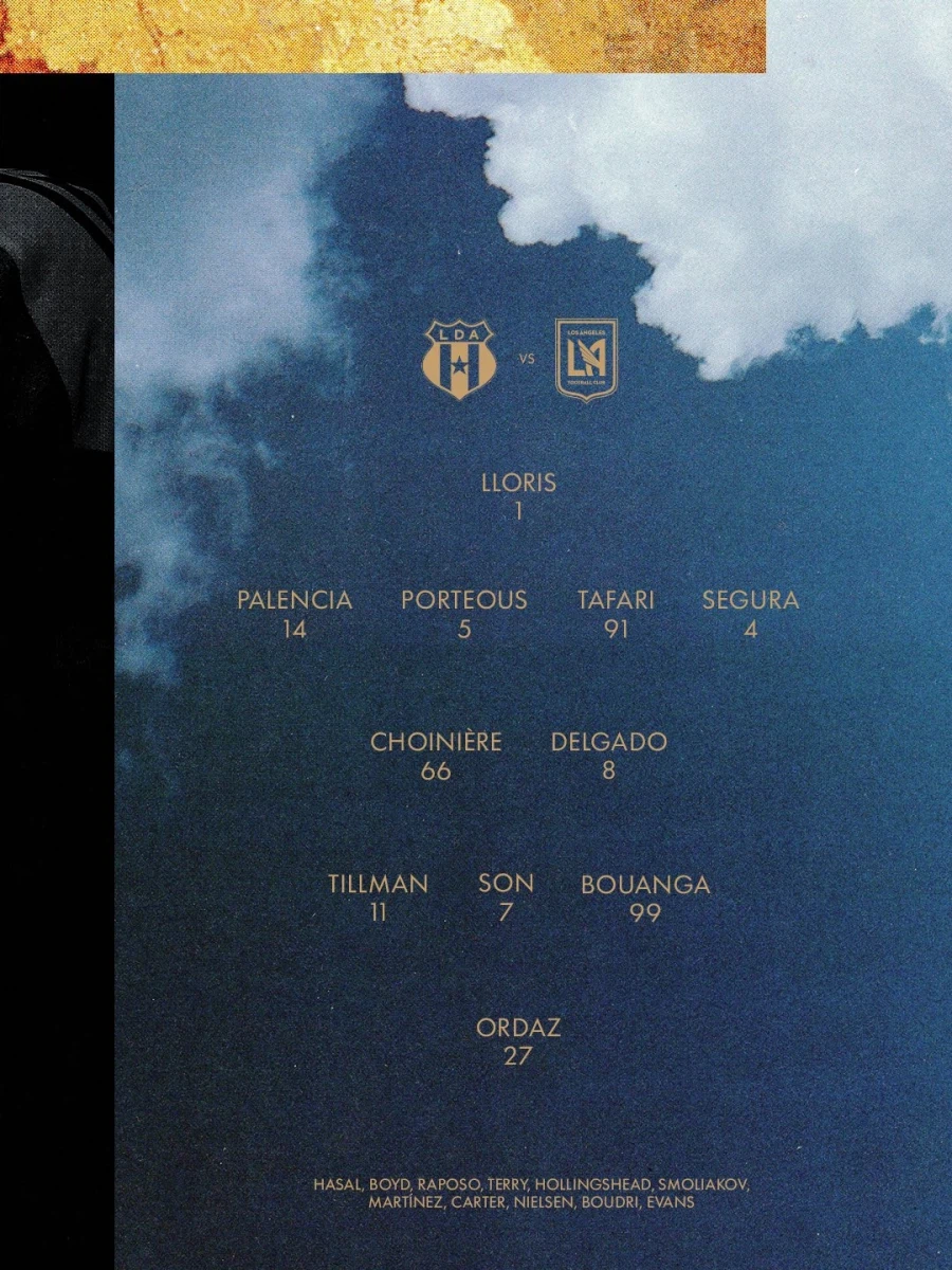 [CONCACAF] 알라후엘렌세 vs LAFC 출전 명단, 손흥민 선발_1.webp