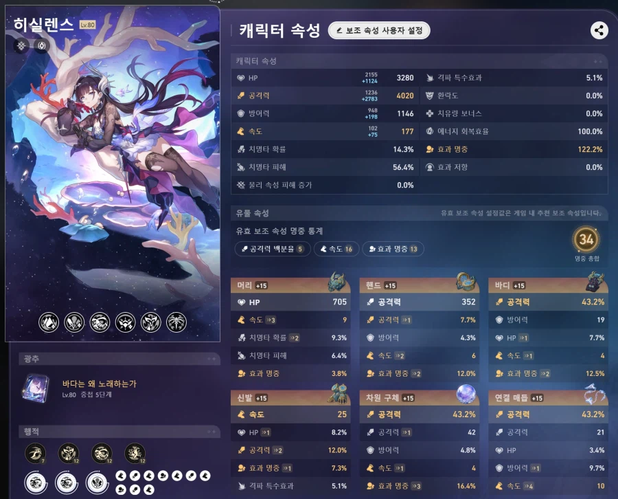 스타레일) 지딜 깍기 34점 달성_1.webp