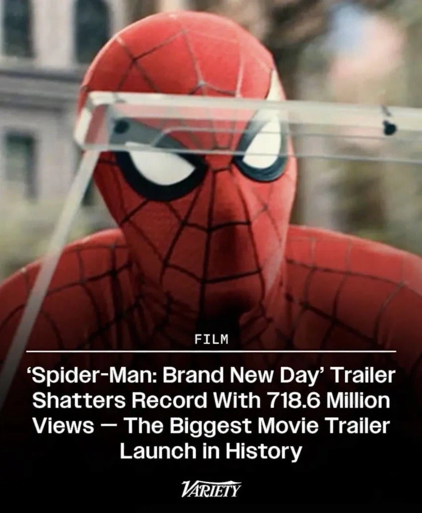 스파이더맨:브랜드 뉴 데이 예고편 24시간 조회수 7억 1860만회 신기록 달성_1.webp