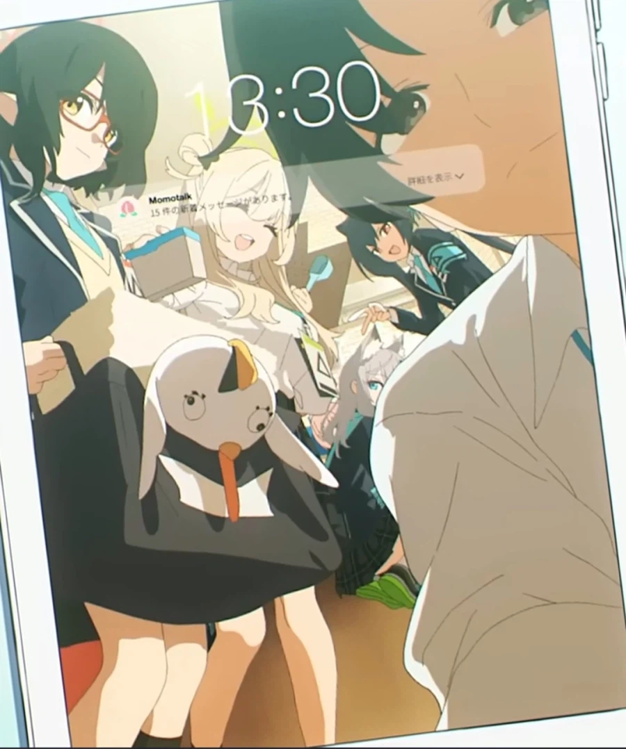 블루아카) 아비도스 학생들과 사진찍는 선생_4.webp