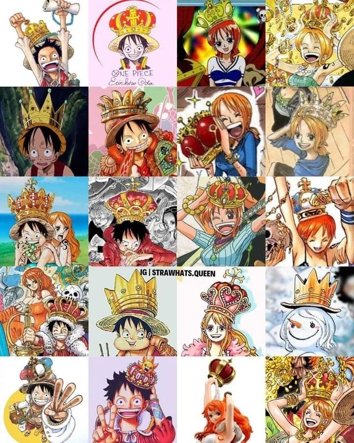 원피스) 밀짚모자 일당 중에 왕관을 많이 쓰는 멤버_1.webp