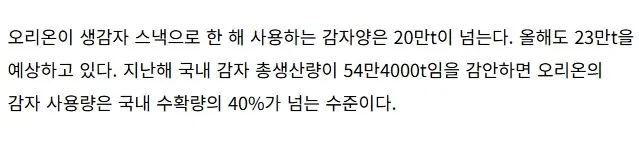 대한민국 감자 생산량 40% 사용하는 곳..._2.webp