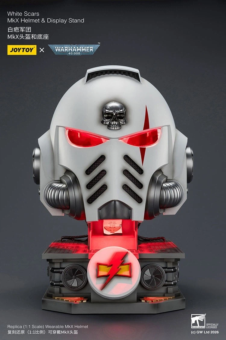[Joytoy] 1/1 화이트 스카 헬멧 & 디스플레이 스탠드_1.webp