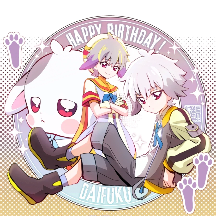[원더풀 프리큐어!] 코믹스판 작가의 토야마 다이후쿠 생일 축하 일러스트_1.webp