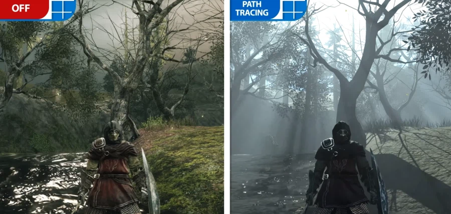 다크소울 2 원본, 패스트레이싱 비교_10.webp