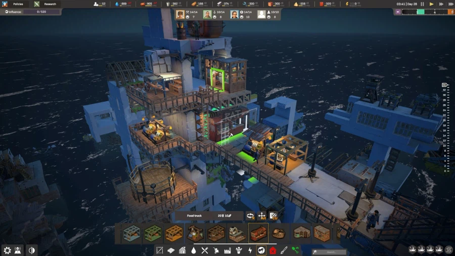 바다 위 생존 도시 건설 "올 윌 폴" 스팀 출시_10.webp