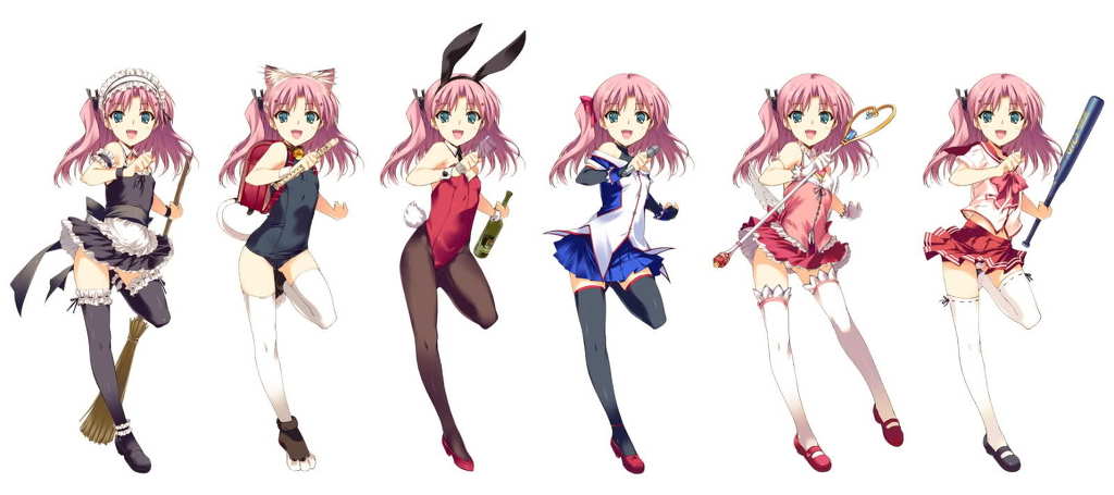 [psp] 투하트 던전 트러블러즈. 전캐릭터 의상 사진_18.jpg