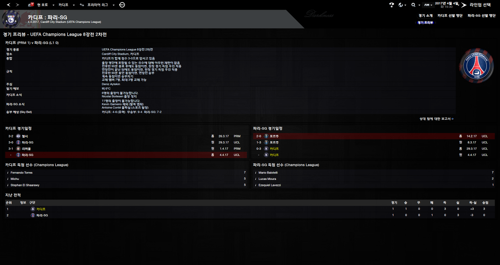 FM2013 - 카디프시티 ①⑦ 연재 재개 2017시즌 무패행진의 끝은?_70.jpg