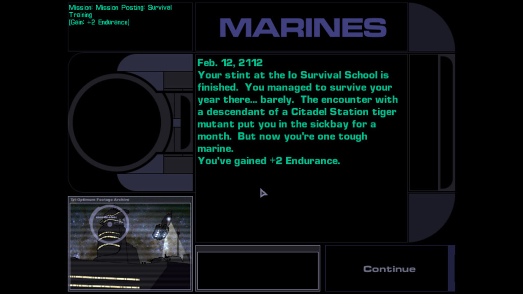 시스템 쇼크 2 - [01b] 병과 선택 - Marine, 해병대_8.jpg