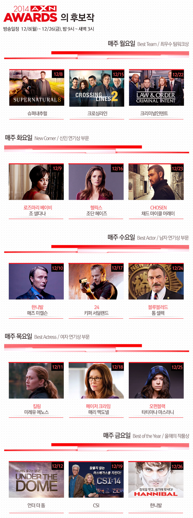 미드 좋아하시는 분들 참여해보십쇼. 2014 AXN Awards 후보작_2.jpg